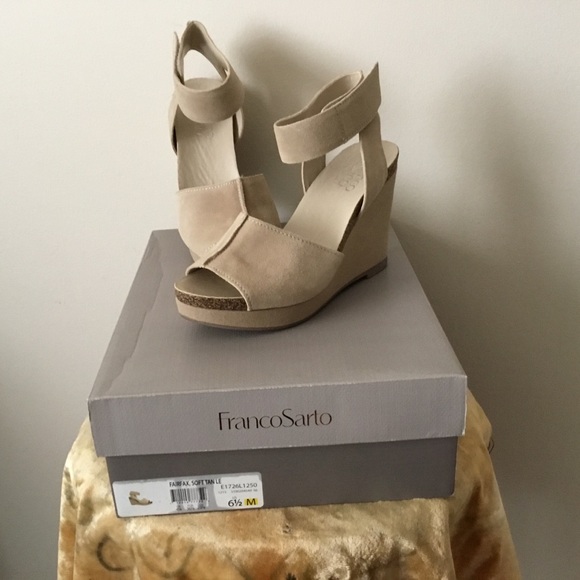 NWB Franco Sarto wedge sandals - Picture 4 of 8